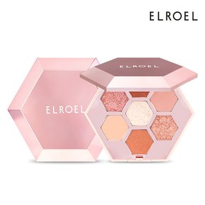 (소비기한 24.11)엘로엘 아이티스트 섀도우 팔레트 로즈쿼츠_ELROEL