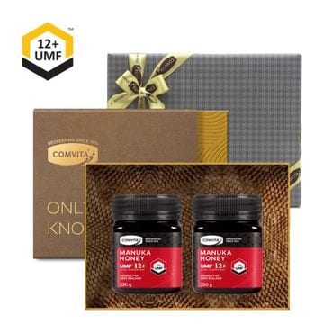 콤비타 [쿨민트 로젠지 180g  증정]마누카꿀 UMF12+ 2종세트(250g x 2) 선물포장 + 쇼핑백