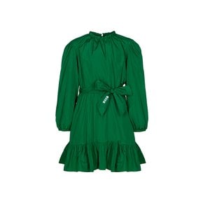 [AW22 MSGM] VESTITO TAFFETA` GIRL MS029164_VERDE