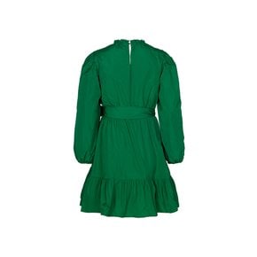 [AW22 MSGM] VESTITO TAFFETA` GIRL MS029164_VERDE