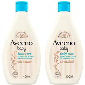 아비노 베이비 데일리 케어 젠틀 바스 앤 워시 Aveeno Baby Gentle Bath and Wash 400ml 2개