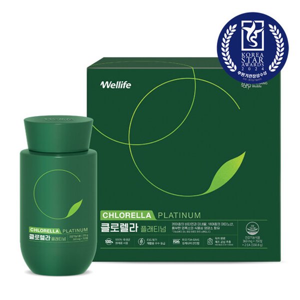 클로렐라 플래티넘set(750정x2병)