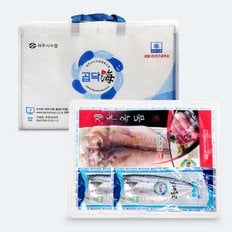 제주 명품 옥돔 고등어 선물세트 1호(고등어(특대) 200g x 5팩 + 옥돔 230g x 3팩)