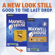 [해외직구] Maxwell  House  Maxwell  House  마스터  블렌드  라이트  로스트  KCup®  커피  포드  12ct  상자