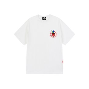 FLOWER CUP T-SHIRTS - WHITE