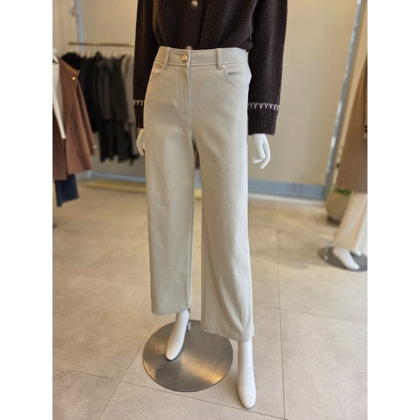 [여주점] [더 아이잗] 여성 스판 와이드핏 코튼팬츠(IRBA0SL141)