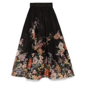 Midi skirt 0815SF243BLKMLFL 3581342