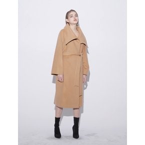 Overcollar Long Coat (CAMEL)