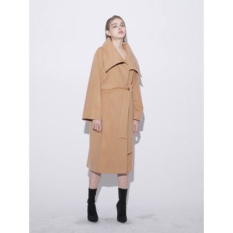 드팜므 Overcollar Long Coat (CAMEL)