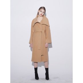 Overcollar Long Coat (CAMEL)