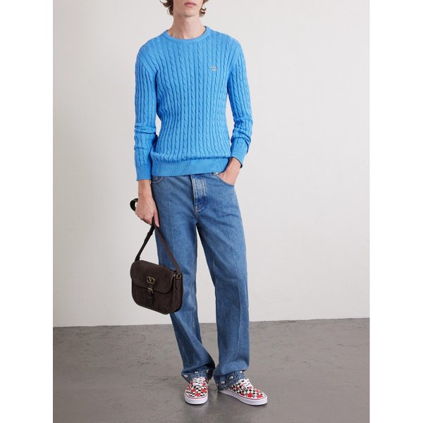 안티브스 가죽 트리밍 스웨이드 메신저 백 46376663163017261