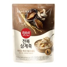 햇반 소프트밀 전복삼계죽 420g