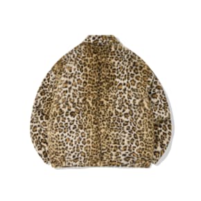 SP GOTHA FUR ZIP JACKET-YELLOW LEOPARD