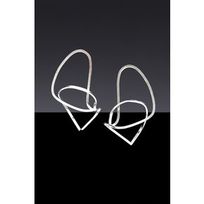 Dancing Objet No.9 Earrings - Silver [옵션- 귀찌 Earclip]