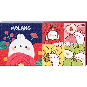 보석십자수 캔버스형 몰랑이 2종세트 몰랑열매+몰랑후르츠 25x25