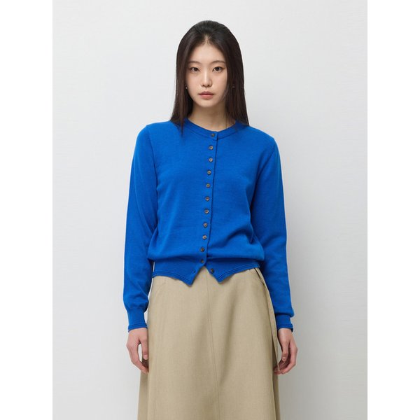 [Online Exclusive] 프론트 버튼업 라운드넥 가디건_SAKCE1611BL