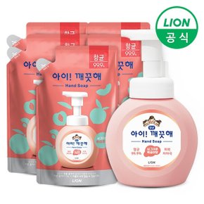 아이깨끗해 손세정제 250ml 용기+200ml 리필 5개 /핸드워시