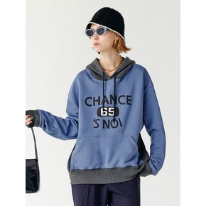 Basket Sweat Hoody (Mix-Blue)