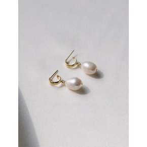 simple ugly pearl earrings (2colors)