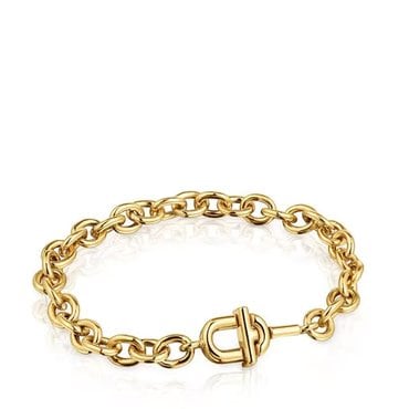 TOUS 토스 매니페스토 체인 18k 골드 플레이팅 /TOUS MANIFESTO Chain Bracelet / 팔찌 / 311691670