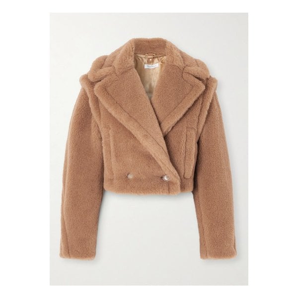 산토스 컨버터블 더블 브레스트 카멜 헤어 실크 혼방 재킷 46376663162890826