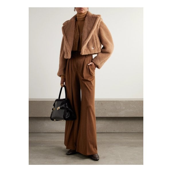 산토스 컨버터블 더블 브레스트 카멜 헤어 실크 혼방 재킷 46376663162890826