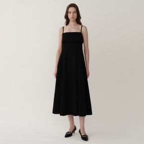 PF23 Pleated Panel Dress Black