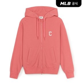 [코리아공식] 베이직 스몰로고 와플 기모 후드집업 CLE (Pink)