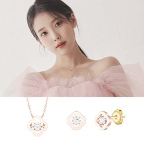 [아이유 PICK] CLOVIA 14K 목걸이+귀걸이 세트 (SET-J0-0919)