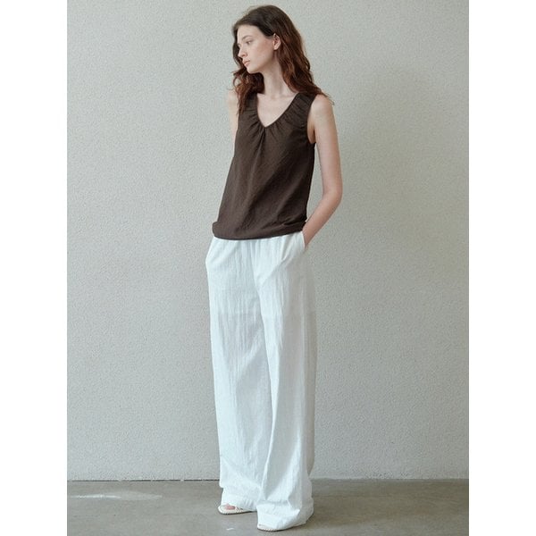 banding lounge pants (white)