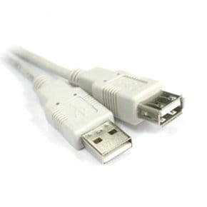 USB2.0 연장 케이블 AM-AF 0.5M 화이트 학교 관공서 (W3C027D)