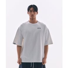 ALI 더 레전드 오버핏 레터링 반팔 화이트