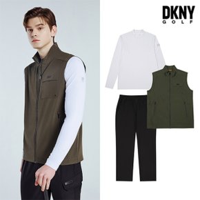 DKNYGOLF 24SS 우븐베스트셋업 3종 남성