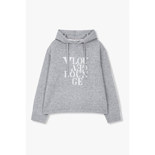 로고 그래픽 후드 니트 풀오버 7126150800172