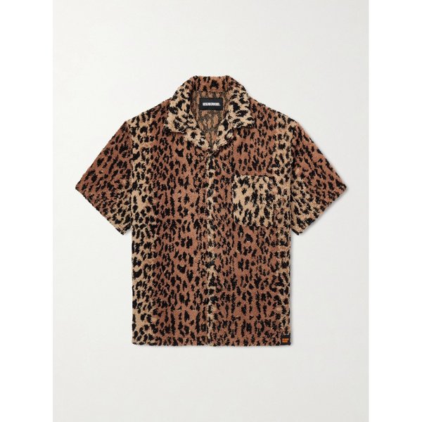 네이버후드 하마 레오파드 코튼 블렌드 테리 셔츠 46376663163075018