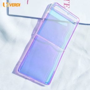 베르디 갤럭시Z시리즈 영롱 홀로그램 감성 젤하드 케이스 Galaxy Z Flip Fold 2 지 플립 지 폴드 갤 제트 F916