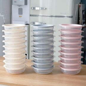 심플쿡 냉동밥 원형 전자렌지용기(400ml) 16개