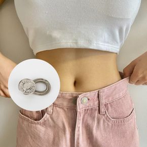 요술단추 바지 스프링 실버 허리조절 ZF