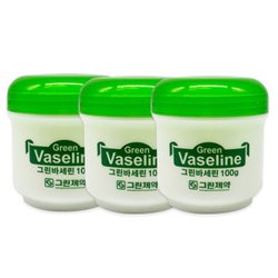 그린 백색 바세린 페트톨라튬 수분보습 피부보호 크림 100g x 3개