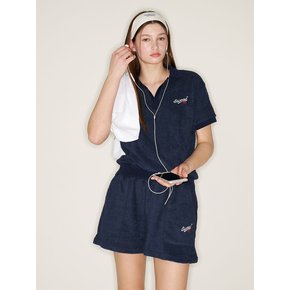 Terry Banding Shorts (NAVY)