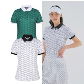 여성 골프웨어 카라 반팔 티셔츠 2RWTYM6106