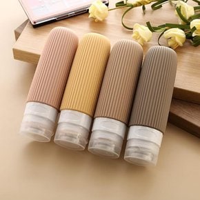 여행용 실리콘 90ml 공병 4P세트 수영장 샴푸통 소분 휴대용 대용량 용기