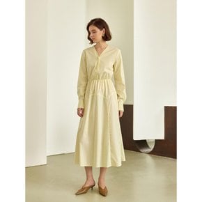 YY_A-line gentle shirt dress