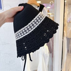 / 러블리 레이스 끈 벙거지