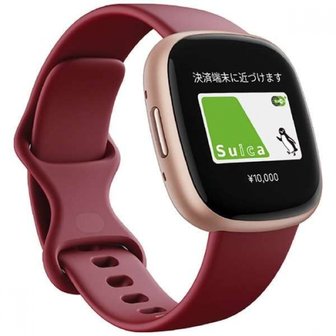  [Suica Fitbit Versa 4 FB523RGRD-FRCJK (BeetCopper Rose) 대응] 스마트 워치 비트 [6일간