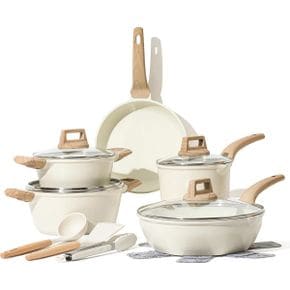 독일 까로떼 냄비 Carote Pan Set 14 Pieces 24 cm Saucepan Deep Frying 28 Non-Stick Coating