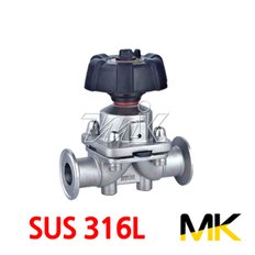 쎄니타리 Sanitary 다이아후렘 밸브 Diaphragm Valve (SUS316L) - 1.5S