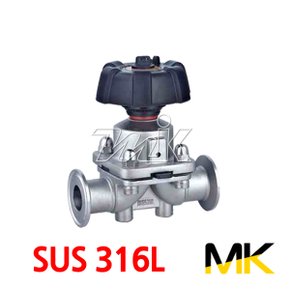 쎄니타리 Sanitary 다이아후렘 밸브 Diaphragm Valve (SUS316L) - 1.5S