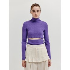 XEEP Separable Knit Turtleneck - Purple