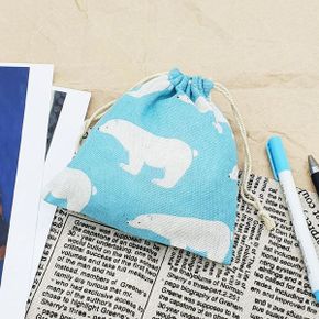 린넨 파우치 파란곰 소(WAF39D7)